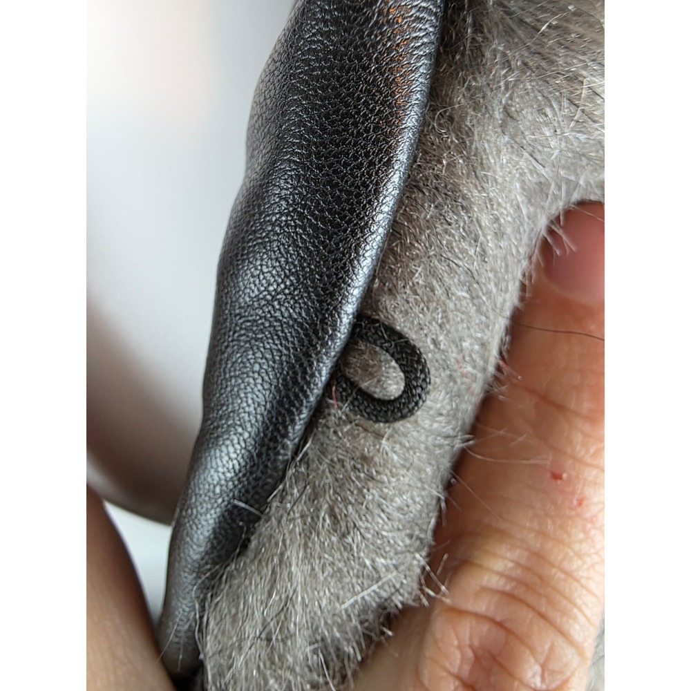 The Beauty Optimal Product Faux Fur Jacket Grey Black Salt Pepper Tiered Coat - Picture 4 of 6